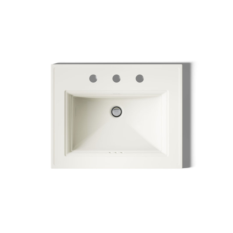 Memoirs® Stately Drop-in Bathroom Sink, Biscuit, 8" Centers