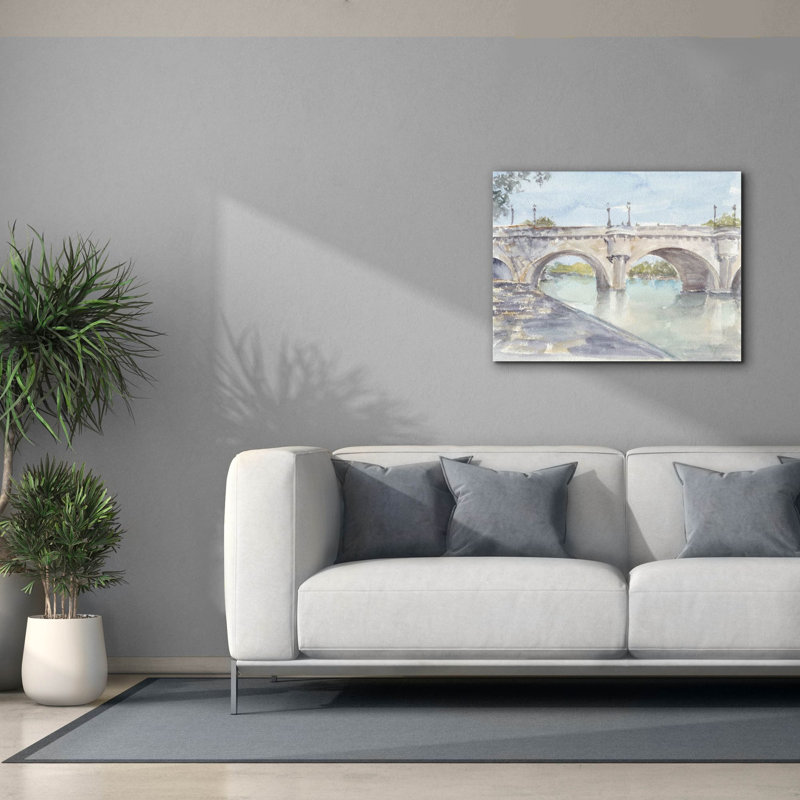 «French Bridge Study 2» par Ethan Harper, art mural sur toile, H 26 po x l 34 po