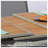 Chouinard 8 - Person Teak Metal Patio Dining Set with Rectangular Table-725236823