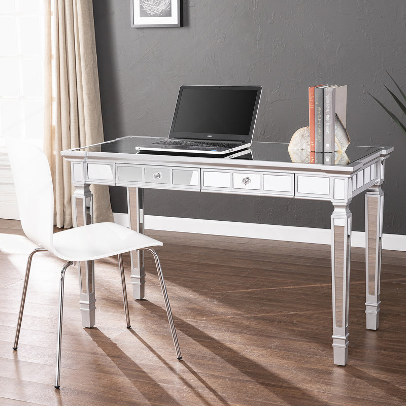 Bureau d'écriture en miroir avec tiroirs