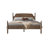 Elorien Queen Size Modern Farmhouse Solid Wood Platform Bed Frame, ERB-46-Q, with Turned Spindle & Panel Headboard, Chestnut Brown, No Box Spring Needed-981656580-981656583