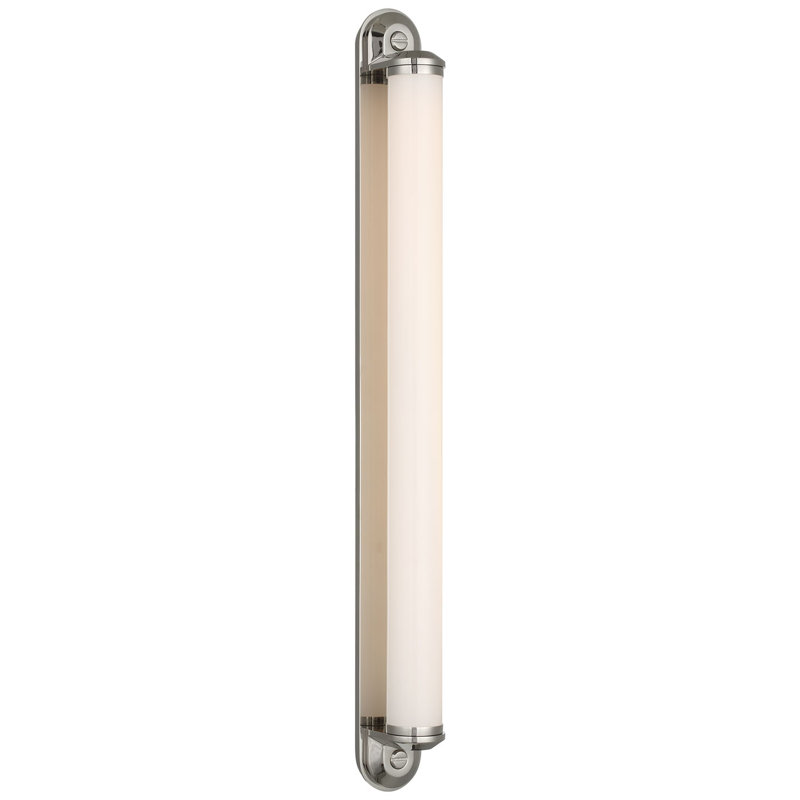 Ralph Lauren Belgrave 32" Linear Bath Light, 32" H x 3" W x 3.75" D, Polished Nickel, 2100 W