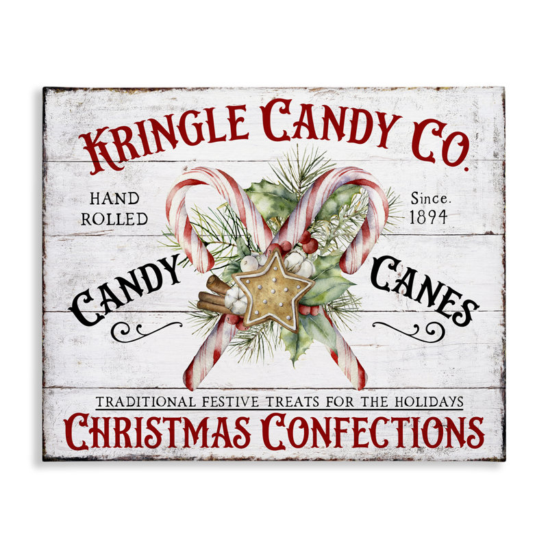 Fresh Christmas Confections Canvas Wall Art by Creatif Belle, 16" H x 20" W