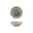 Flower Shaped Stoneware Bowl In Reactive Glaze