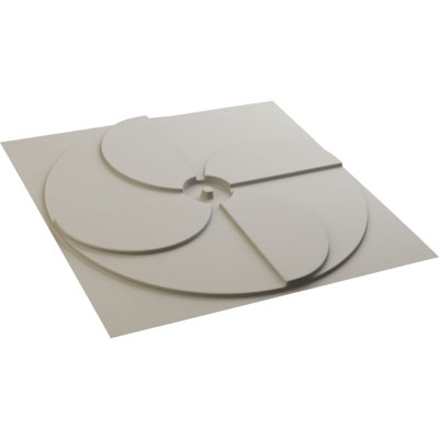 Panneau mural 19,63 "3D (paquet de 12)