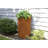 Good Ideas 90 Gallons Plastic Drainable Dual Overflow Planter Rain Barrel-10373854