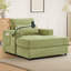 Fauteuil rembourré avec repose-pieds et ports USB-2095368869
