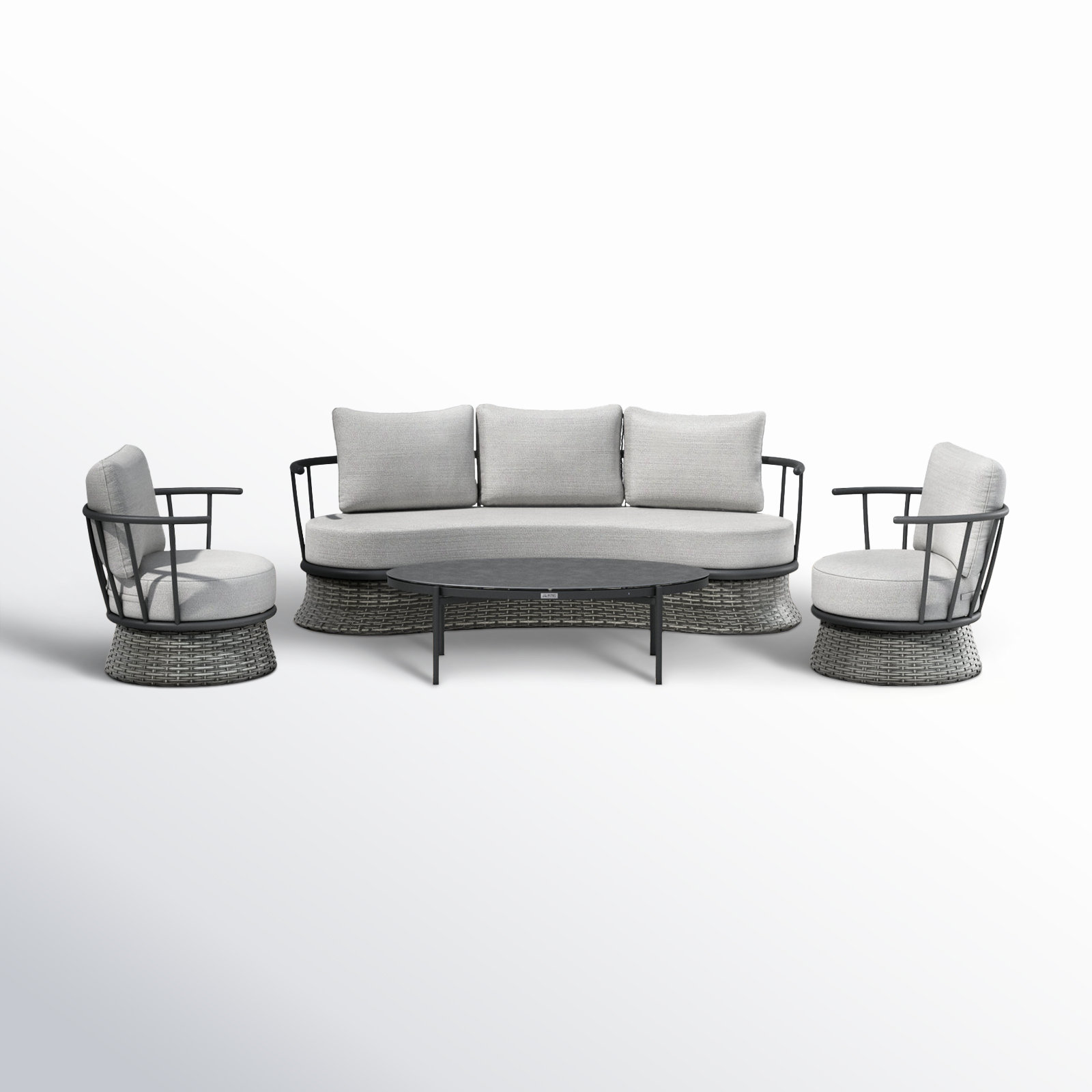 Arcus 5 - Person Patio Conversation Set with Cushions