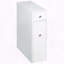 Narrow Modern Bathroom Floor Cabinet with Drawers & Slide-Out Storage