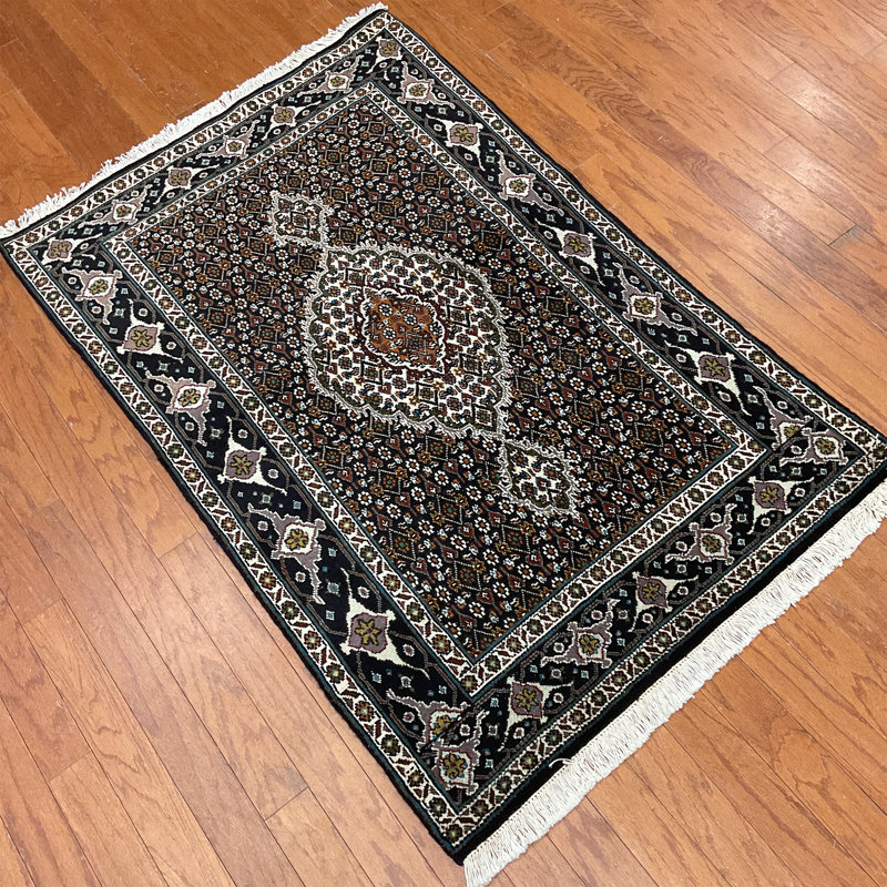  Handmade Tabriz Fish Design Wool Rug