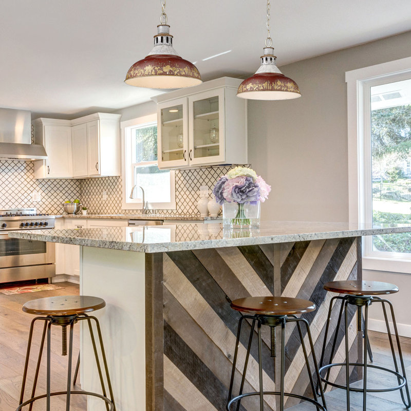 Mercado 1 - Light Shaded Pendant, Antique Red