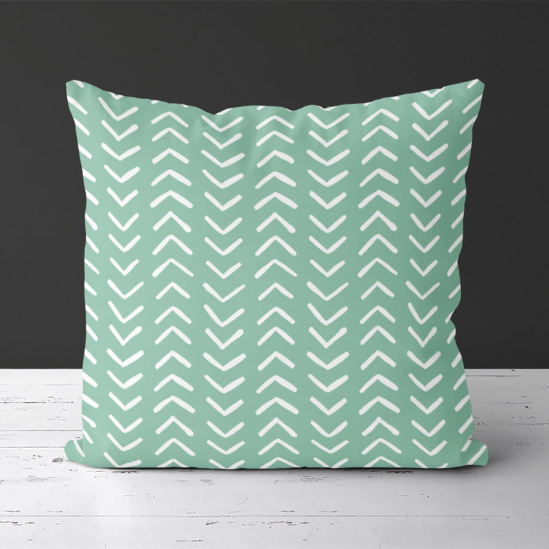 Housse et insert de coussin carré Celestia, Menthe
