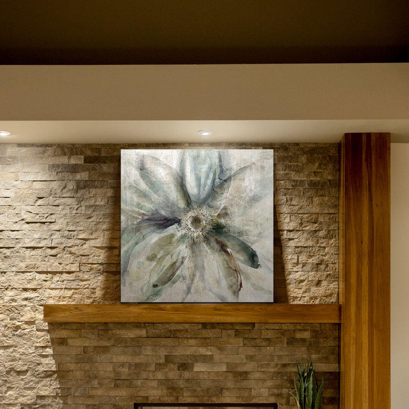 « floral fiction », peinture sur toile tendue, H 16 po x l 16 po x P 1,5 po