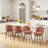 26" Swivel Upholstered Counter Stool With Solid Wood Frame-1355595998