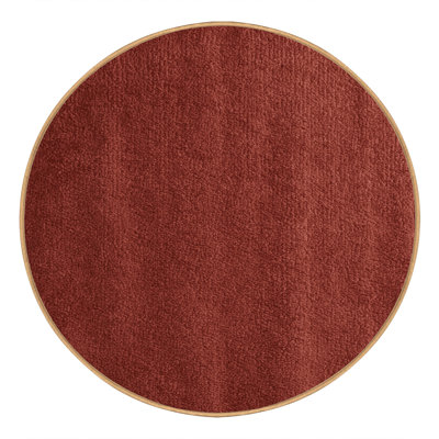 Tapis brun uni lavable à la machine