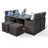 Nikolas 4 Seater Dining Set with Cushions and Parasol