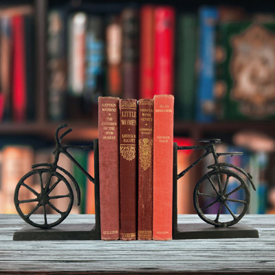 BICYCLE Iron Book Ends 13cm