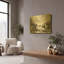 Tableau mural en métal doré « Cheval blanc » de GraphINC, 40,6 x 30,5 cm-759591021