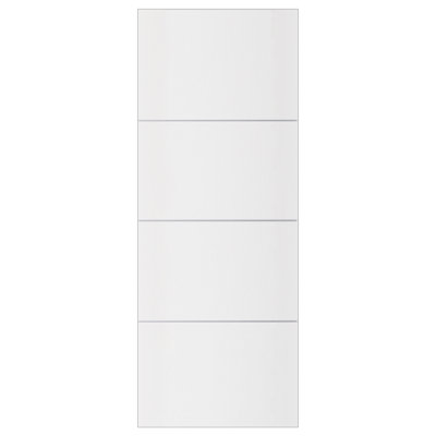 Porte intérieure stratifiée moderne blanc doux Glam G-Pro 009 seulement 28 po x 80 po