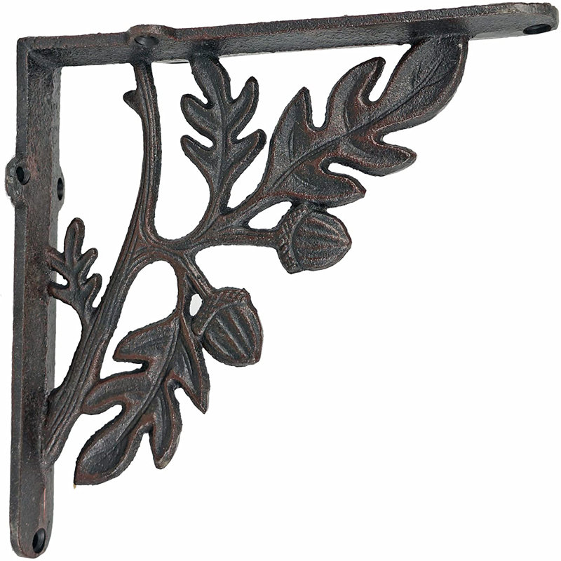 Support tablette à branches et feuilles, Or antique