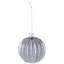 Ornements de Noël géométriques en forme de boule de verre scintillant brillant - 3 po (80 mm) - étain - 4 carats