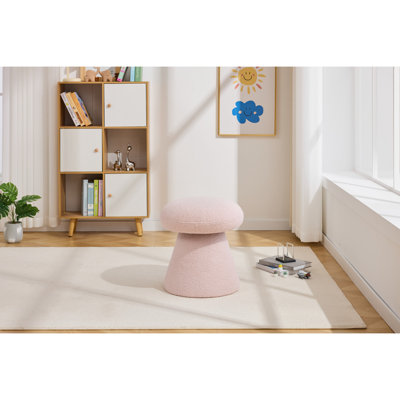 Repose-pieds pivotant, tabouret compact en tissu de 16 pouces pour la maison Teddy