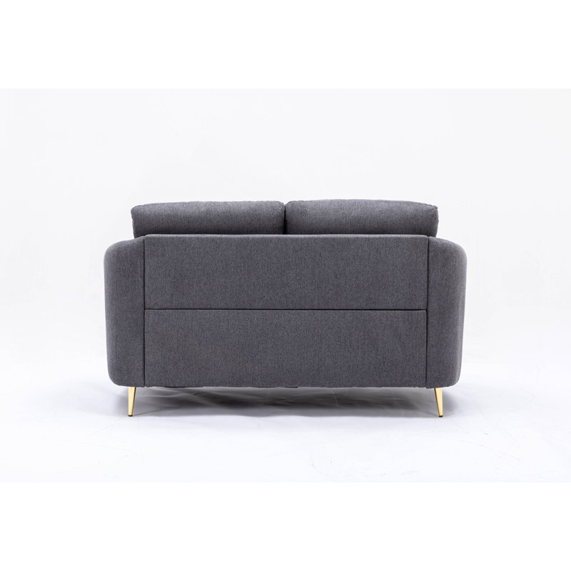 Causeuse en lin gris yuina