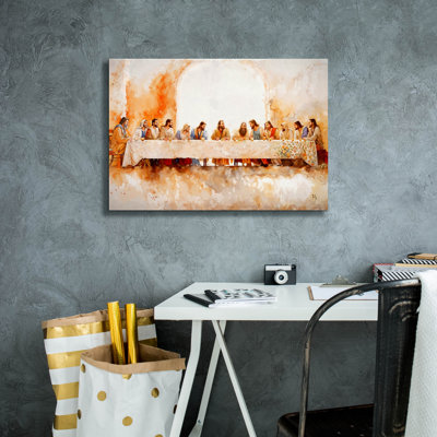 "Epic Graffiti" The Last Supper "par Ivan Guaderrama, art mural sur toile