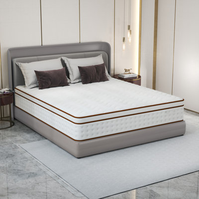 Matelas 12 po, matelas en mousse à mémoire de forme mi-ferme dans une boîte, isolement de mouvement