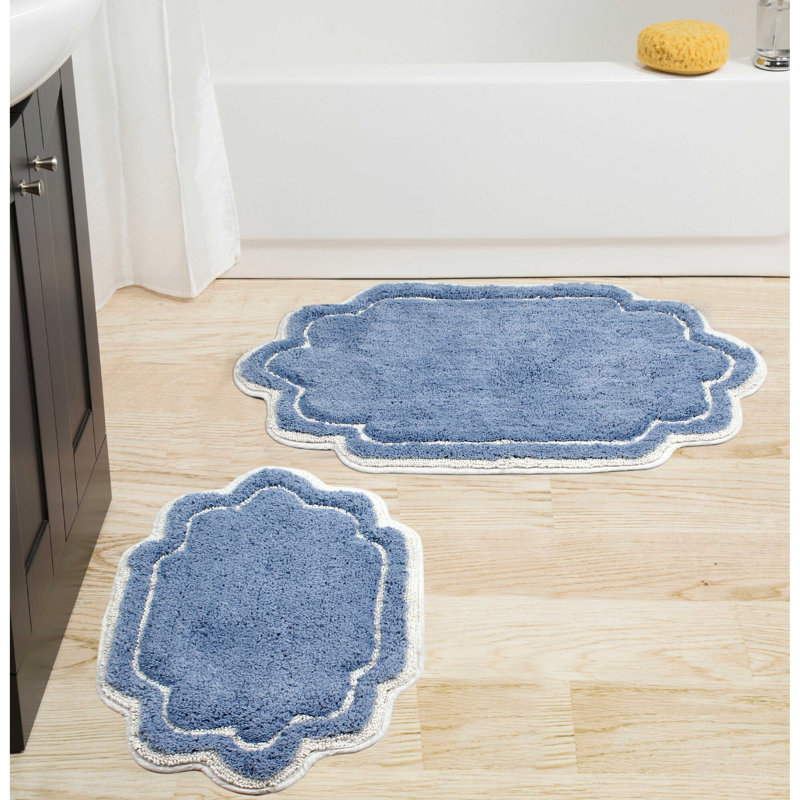 Tapis pour salle de bain Dobrinka, Bleu