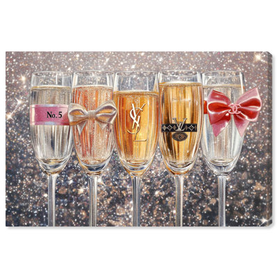 «Champagne Glasses Glitz» par Art Remedy