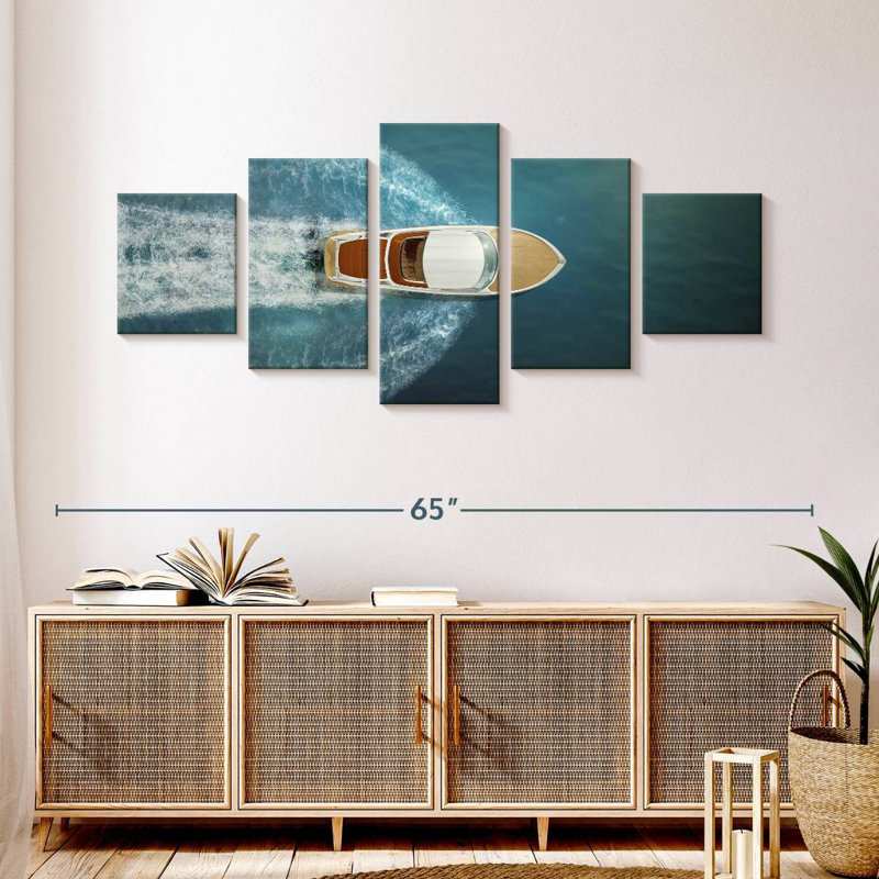 Boat Ocean, 24" H x 55" W