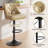 360-Degree Rotatable Faux Leather Bar Stool With Button Stitching-116087022