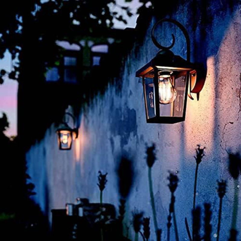 Matte Black 29cm H Outdoor Wall Lantern