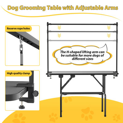 Metal Adjustable and Foldable Folding Grooming Table