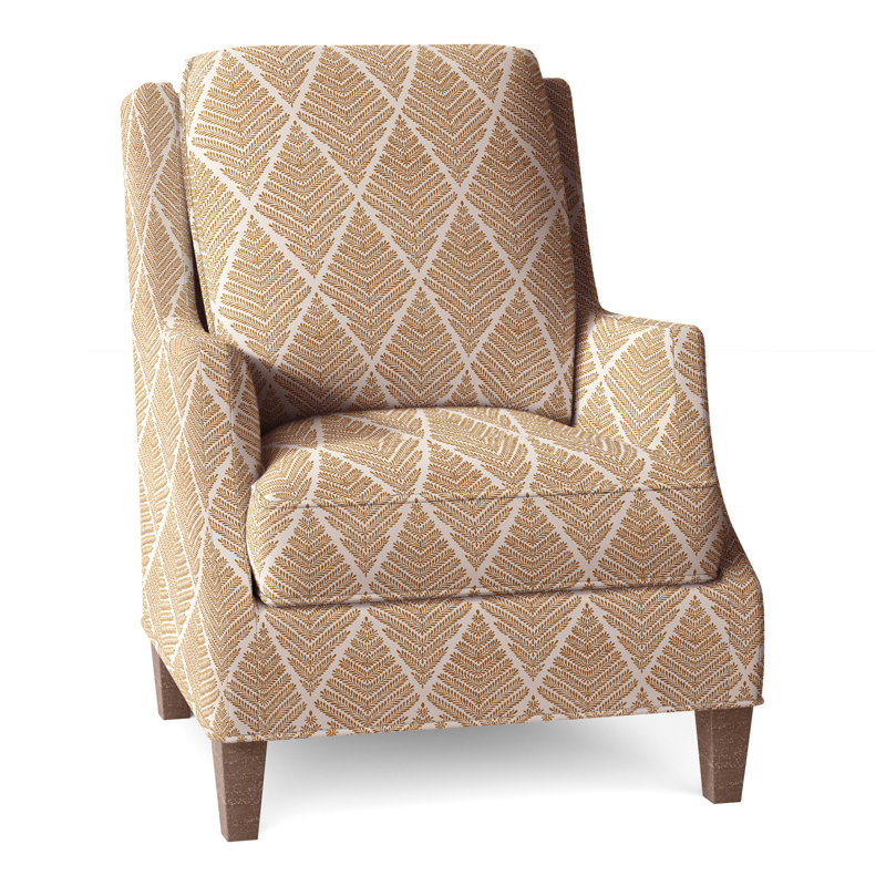 Fauteuil l 31,5 po Savannah, Noyer, Perigold Emmeline doré
