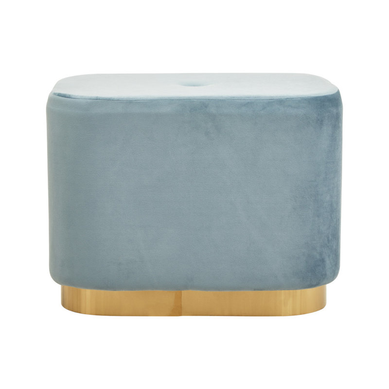 Manufactured Wood Accent Stool, Blue