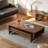 Black walnut solid wood end table-110399598