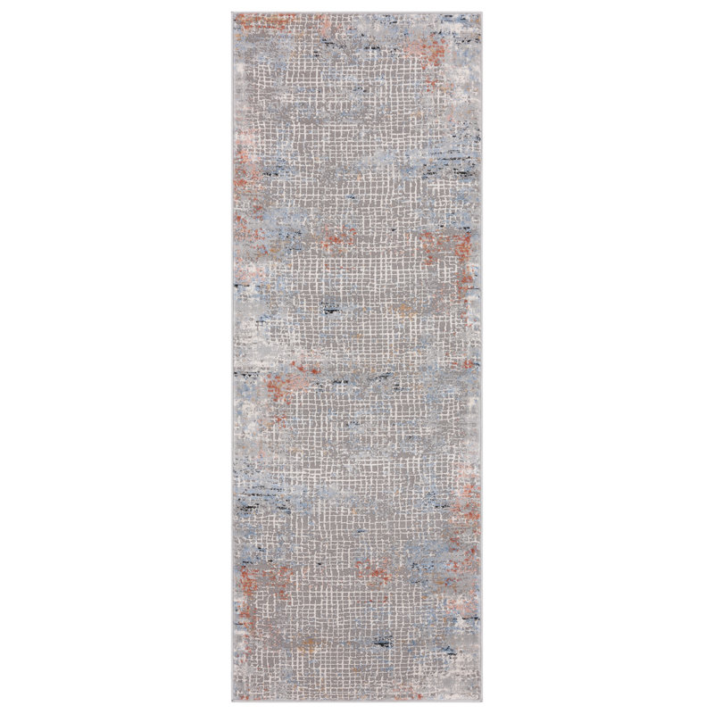 Tapis de couloir rouille 2 pi 7 po x 7 pi 4 po Fachini Devine United Weavers, Tapis de couloir 2 pi 8 po x 7 pi 5 po