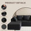 Canapé modulaire 106 po Cloud Comfort-117204226