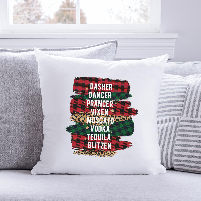 Christmas-09_1 Reversible Throw Pillow, 14" x 14"