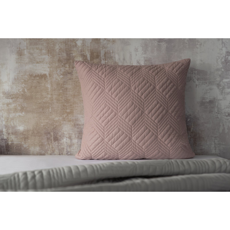 Lisbon Polyester Solid Colour Sham, Pink
