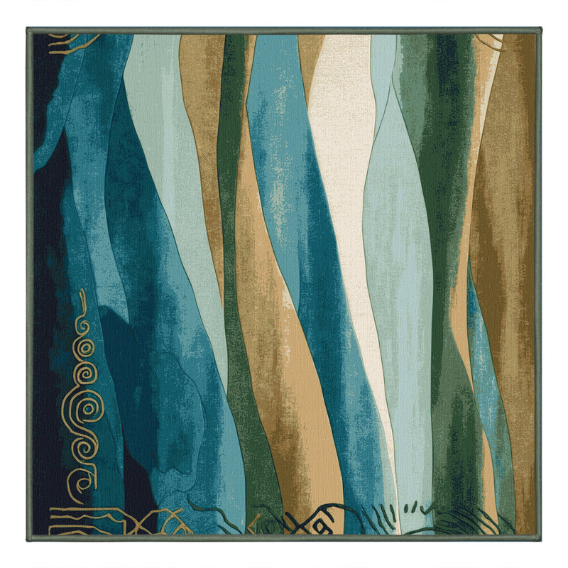 Luminous Pathways Rug, Square 3'