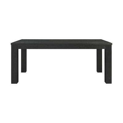 Acacia Rectangular Solid Wood Top with Solid Wood Base Dining Table