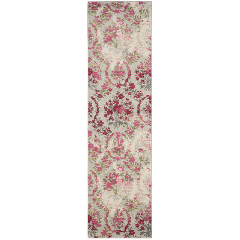 Wulfsohn Performance Floral Rug, Runner 2'2" x 8'