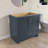 Solid Wood 36" Single Bathroom Vanity Base Only In Navy Blue
