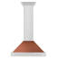 ZLINE 30 in. Convertible Stainless Steel Range Hood with Copper Shell and Handle (KB4STX-C-30)