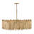 Roca 8-Light Adjustable Hand-Painted Drum Chandelier by Lisa McDennon