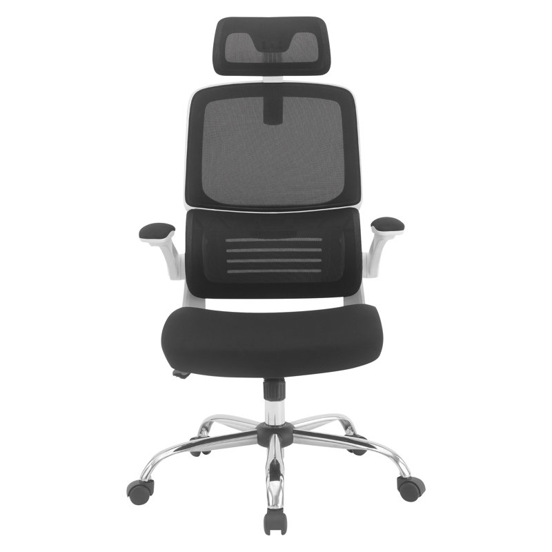 Chaise de bureau Orion, Noir, Blanc