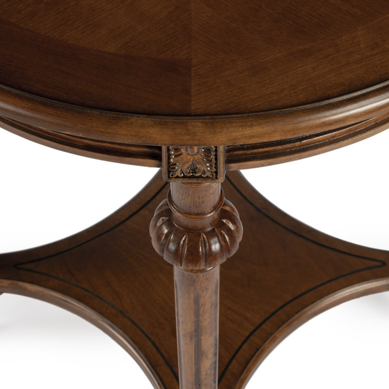 Hellinger Round End Table, Amber
